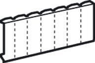 Plakë mbuluese Legrand 001664, 18 module, e bardhë