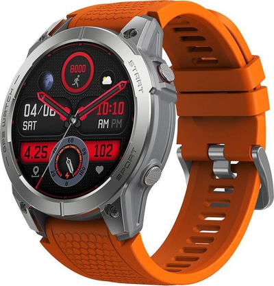 Smartwatch Zeblaze Stratos 3, ekran 1.43" AMOLED, GPS, portokalli