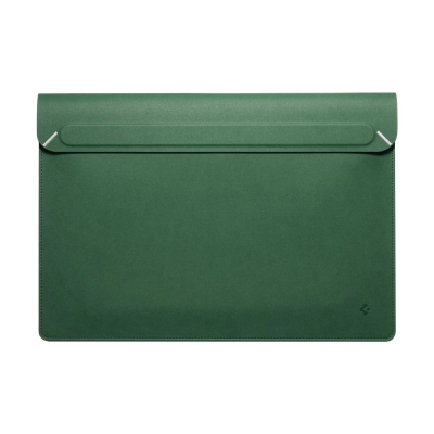 Këllëf laptopi Spigen Valentinus, 15-16", lëkurë eko, jeshile Jeju