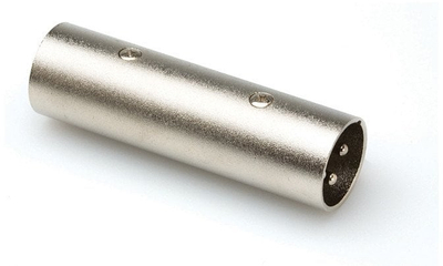 Adaptor audio Hosa GXX144, XLR mashkull më mashkull, metalik