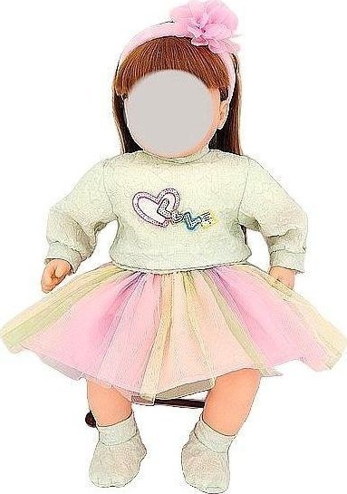 Rroba për kukulla Adar, për kukulla 45 cm, shumëngjyrëshe