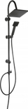 Set dushi Ferro SQUERTO NP22BL, kokë rain shower katrore, montim në mur, e zezë mat