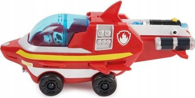 Lodër makinë PAW Patrol Aqua Pups Marshall Dolphin Rescue, me figurë, e kuqe