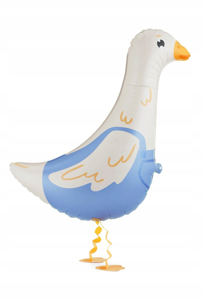 Balonë dekorative folie Walk Goose, XL 47.5 x 69.5cm, për ditëlindje kalamajsh, shumëngjyrësh