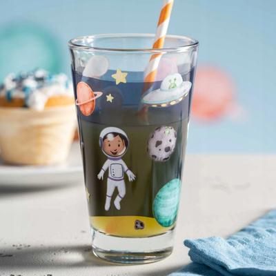 Gotë fëmijësh Leonardo Bambini Glass Cosmos, 300ml, xham transparent