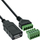 Adapter USB InLine USB A në terminal 5 pin, USB 2.0, kabllo 1 m, i zi