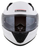 Helmetë integrale Cassida Aero Solid, polikarbonat, vizor Pinlock, e bardhë e zezë