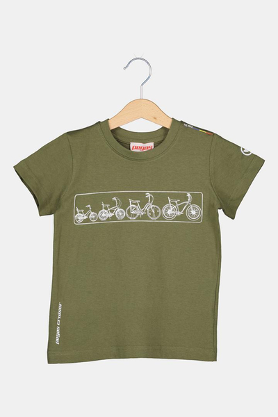 Bluzë fëmijësh Multibike Pegas, mosha 10 vjeç, khaki