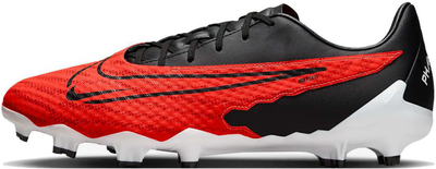 Këpucë futbolli Nike Phantom GX Academy FG MG për fusha të forta, NikeSkin, të kuqe me të zeza