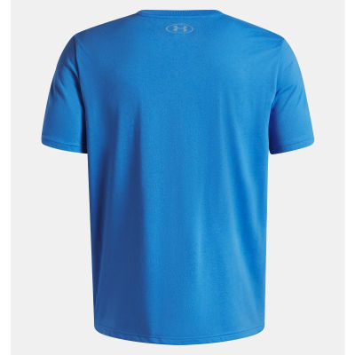 Bluzë sportive Under Armour Boxed Sportstyle, pambuk, për burra, blu