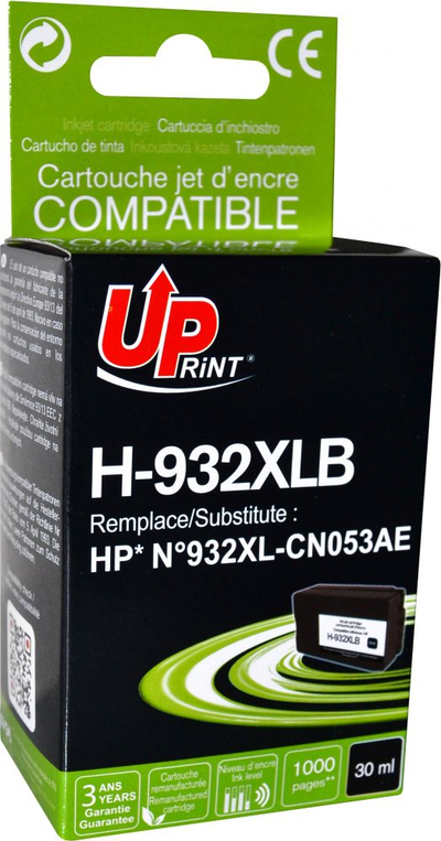 Ngjyrë UPrint H-932XL-B / CN053AE, e zezë