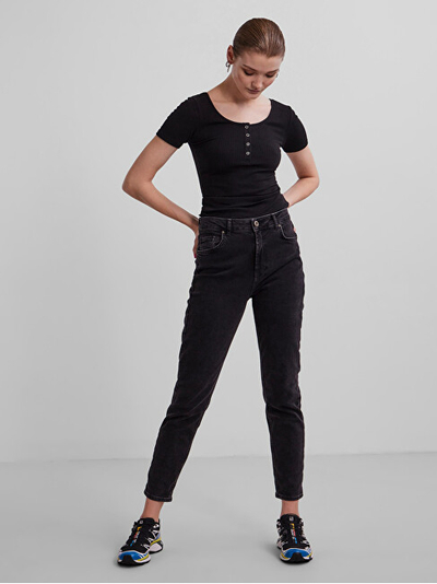 Maicë Pieces PCKITTE Slim Fit, e zezë