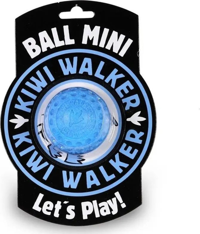 Lodër top për qen Kiwi Walker Rubber Ball, TPR, 6.5 cm, blu