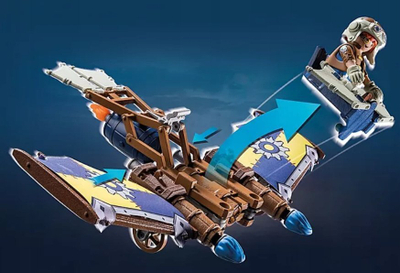 Lodër Playmobil Novelmore Dario's Glider, set me ndërtim 55 copa, 4-10 vjeç, shumëngjyrësh