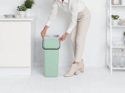Kosh plehrash Brabantia Sort &amp; Go, plastikë, ngjyrë Jade Green