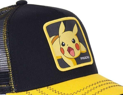 Kapelë baseball Capslab Freegun Pokemon Pikachu CL-PKM2-1-PIK6, me rrjetë, e zezë