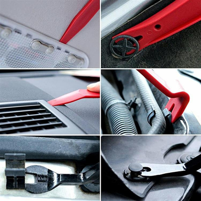 Set veglash trim për tapicerinë e makinës, 11 copë, plastike PMMA, blu