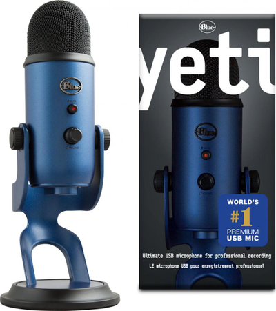Mikrofon Blue Yeti, USB, kondensator, blu e mbyllët