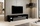 Komodë TV Cama Meble Toro 200, PAL MDF, e zezë e hirtë