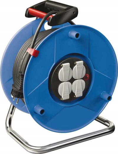 Bobinë zgjatuese Brennenstuhl Garant, 25m, 4x230V, e zezë