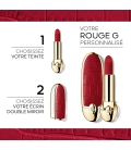 Buzëkuq refill Guerlain Rouge G, përfundim satinë velvet, personalizueshëm
