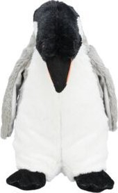 Lodër pelushi për qen Trixie Be Eco Penguin Erin, 28cm, me fishkëllimë, gri