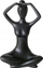 Figurinë dekorative Boltze Yoga Woman, 10 cm, e zezë