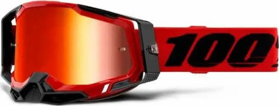 Syze motocross 100% Racecraft 2, xham Red Mirror, të kuqe