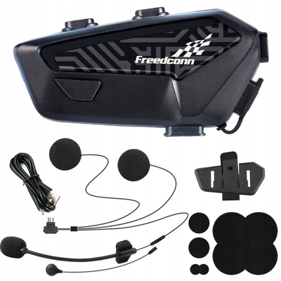 Interkom motoçiklete FreedConn F1 Plus V2, Bluetooth 5.4, IP67, i zi