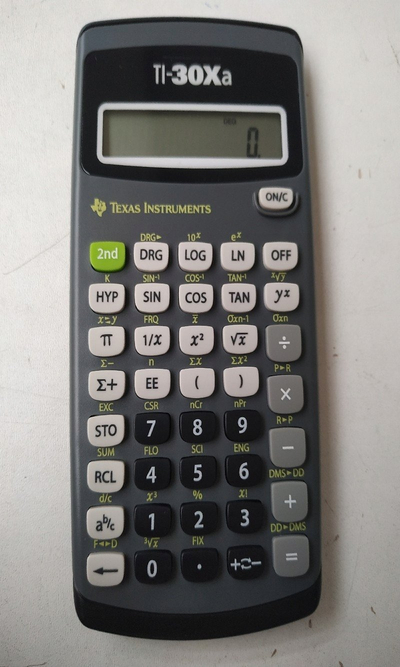 Kalkulator shkencor Texas Instruments TI 30XA, studentor, me ekran, gri