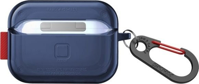 Kukë kufjesh Skinarma Saido për AirPods Pro 2, me karabiner, blu e errët