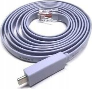 Kabllo konzole MicroConnect MC-USBCETHM, USB C në RJ45, 1.8m, gri e çelët