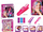 Set stilimi flokësh Fashion Braided, 6 ngjyra, për kalamaj, rozë
