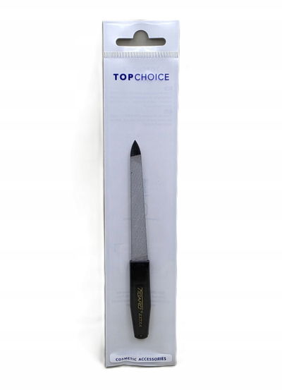 Терка за нокти Top Choice Figaro Extra 71096, метална, 13.5 cm, црна