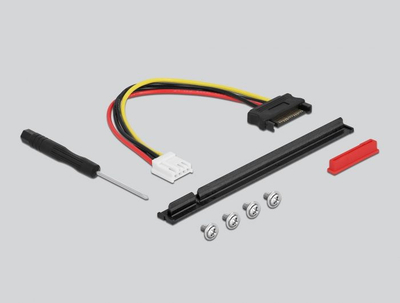 Адаптер PCIe Delock 64133, M.2 Key M во PCIe x16, NVMe, црн