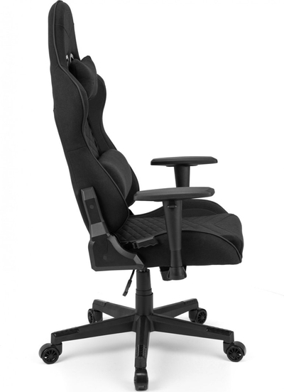 Karrige gaming SENSE7 Leatherette, mbështetëse krahësh të rregullueshme, ndriçim RGB, e zezë