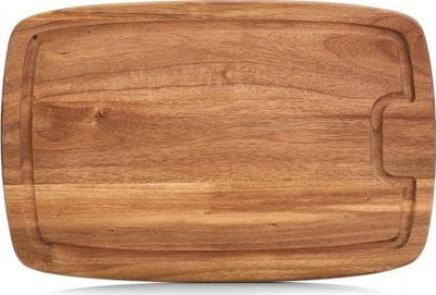 Dërrasë prerëse Zeller 25556, dru akacie, 40 x 26 x 1.5 cm, natyrale