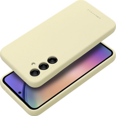 Futrollë Roar Cloud Skin për Samsung Galaxy A54 5G, silikon i hollë, mban karikim pa tel, bezhë e çelët