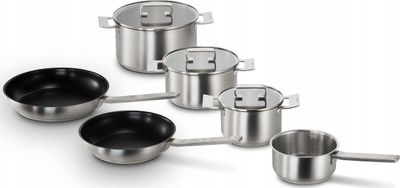 Set tenxheresh BOSCH Pro Induction HEZ9SE060, 9 pjesë, çelik inox 18/10, me veshje jo ngjitëse