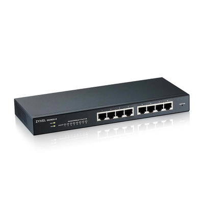 Switch rrjeti Zyxel GS1900-8, 8 porte Gigabit, L2, gri