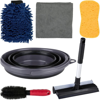 Set pastrimi makine Dirt Devil Car Cleaning Kit, 7 pjesë, me kovë palosëse, shumëngjyrësh
