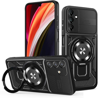 Mbrojtëse telefoni Defender Armor Mag për Samsung Galaxy A16 4G 5G, magnetike, e zezë