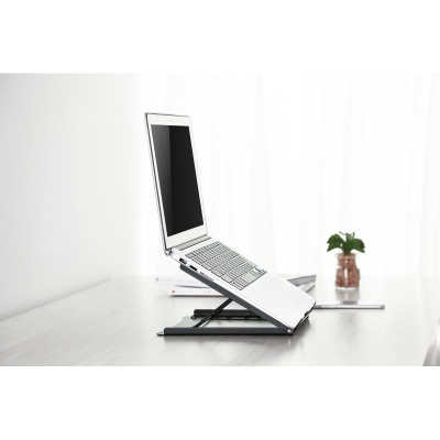 Mbajtëse portabël për laptop Digitus DA-90368, metal, e zezë