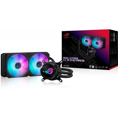 Ftohës uji për CPU Asus ROG Strix LC III 240 ARGB, radiator 240 mm, Aura Sync, i zi