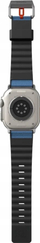 Rrip dore Skinarma Spunk për Apple Watch Ultra 49mm, silikon blu