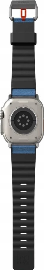 Rrip dore Skinarma Spunk për Apple Watch Ultra 49mm, silikon blu