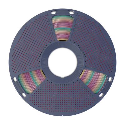 Filament 3D SUNLU PLA Transparent Rainbow 04, 1.75 mm, 1 kg, shumëngjyrësh transparent