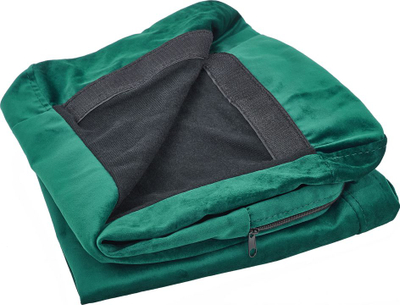 Mbulesë divani BERNES Velvet, 3 vendësh, kadife, jeshile