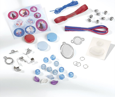Set bizhuterish DIY Totum Disney Frozen II Sister Love Jewels, për kalamaj 4+, shumëngjyrësh