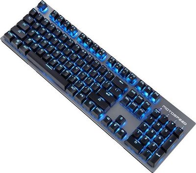 Механичка безжична тастатура Motospeed GK89, 2.4G, сино ЛЕД, црна